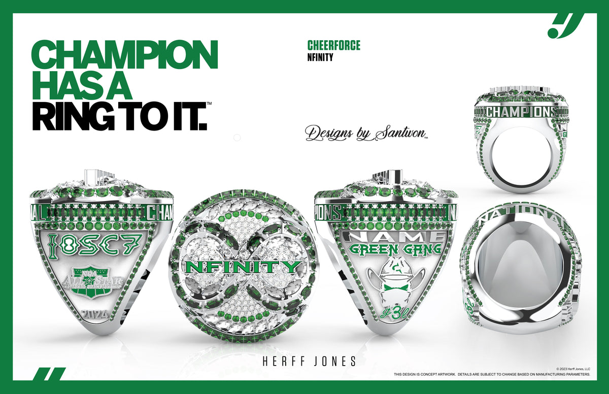 ☆nff☆ promise ribbon ringgreen nff1 Cheerforce Nfinity - 2024 NCA ASN – Team Jewelry