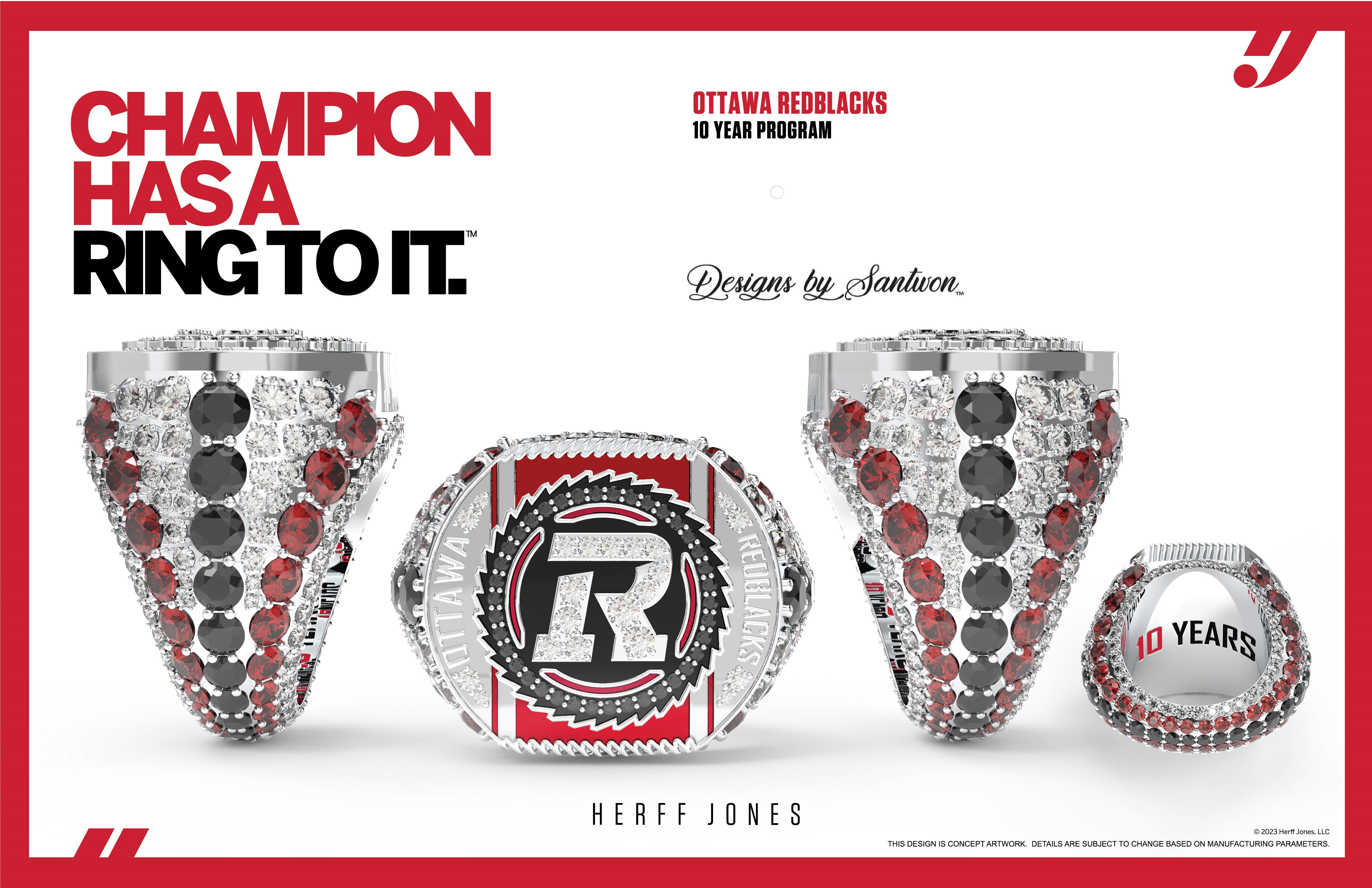 Ottawa Redblacks - 10 Year – Team Jewelry: Championship Jewelry by