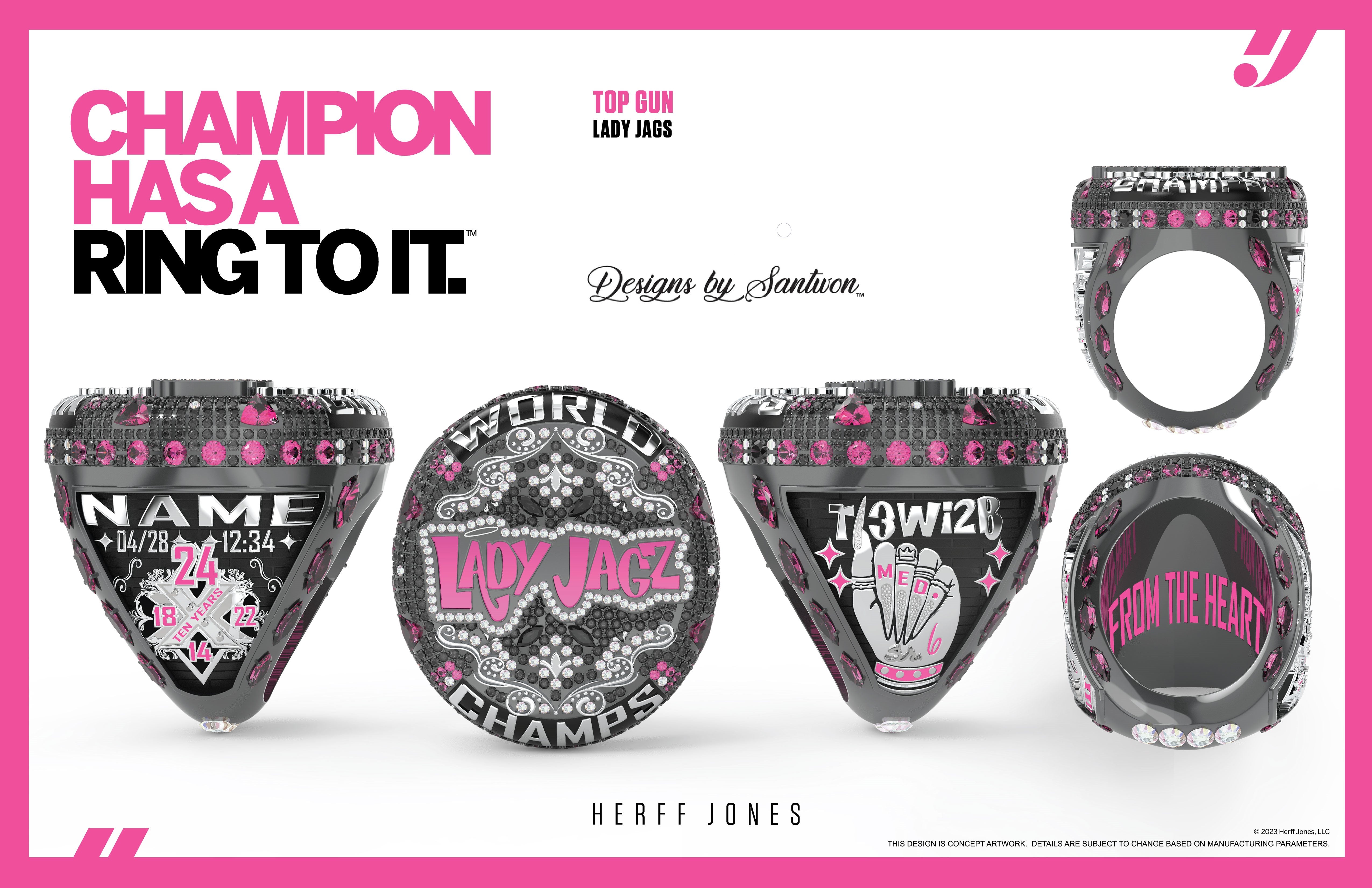 Top Gun Lady Jags - 2024 Cheer Worlds – Team Jewelry: Championship