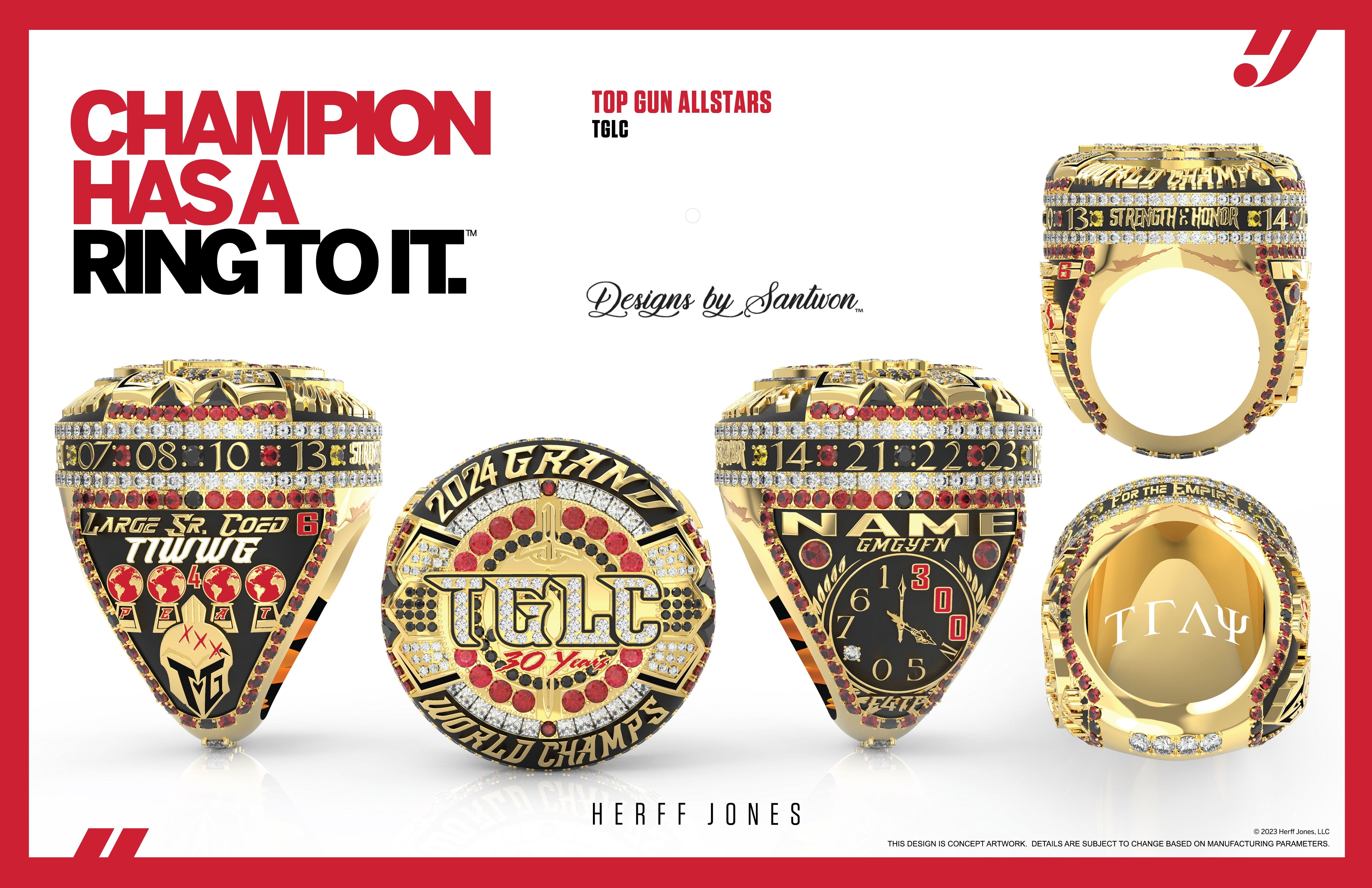 Top Gun Large Coed - 2024 Cheer Worlds – Team Jewelry: Championship ...