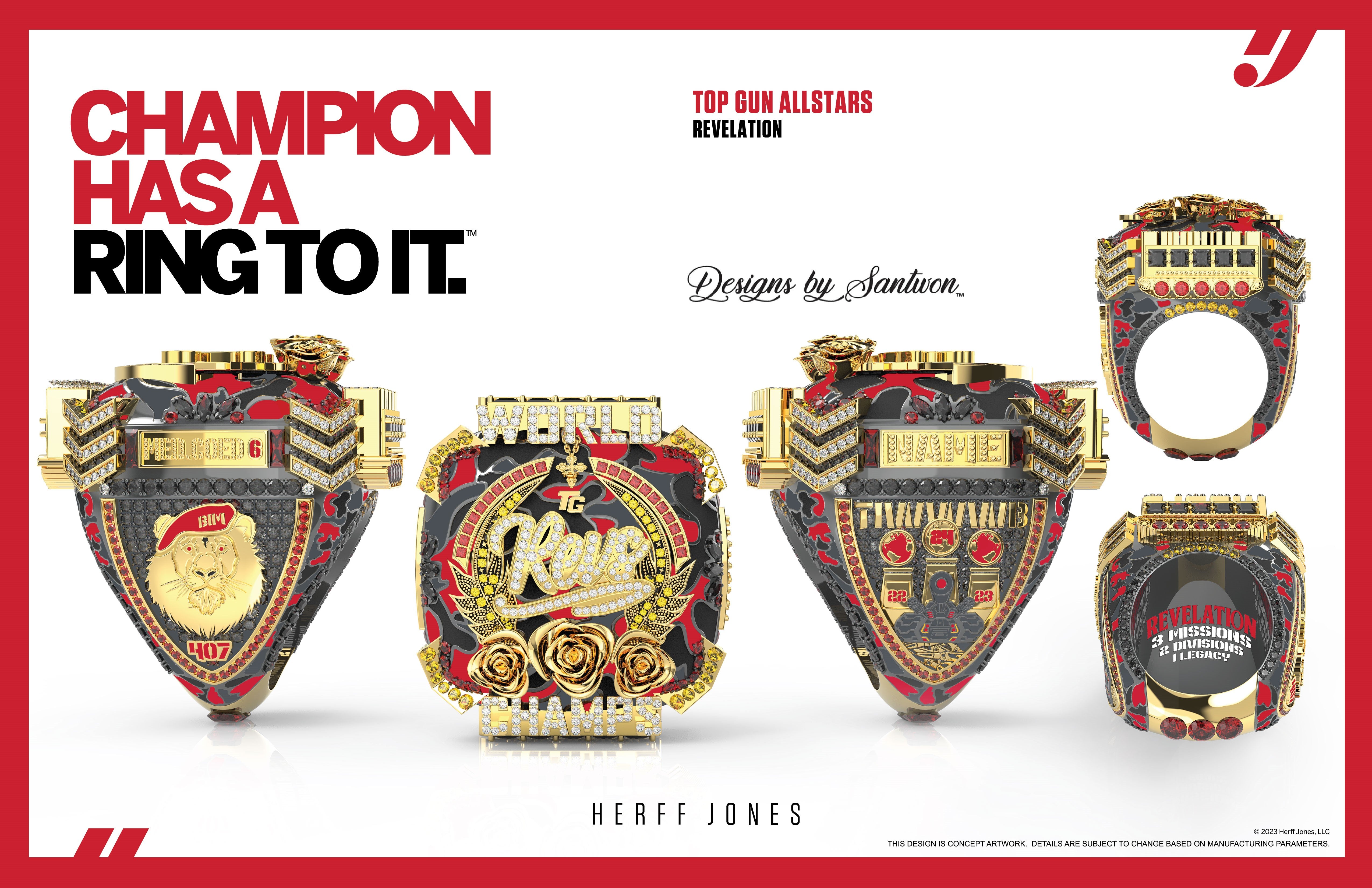 Top Gun Revelation 2024 Cheer Worlds Team Jewelry Championship