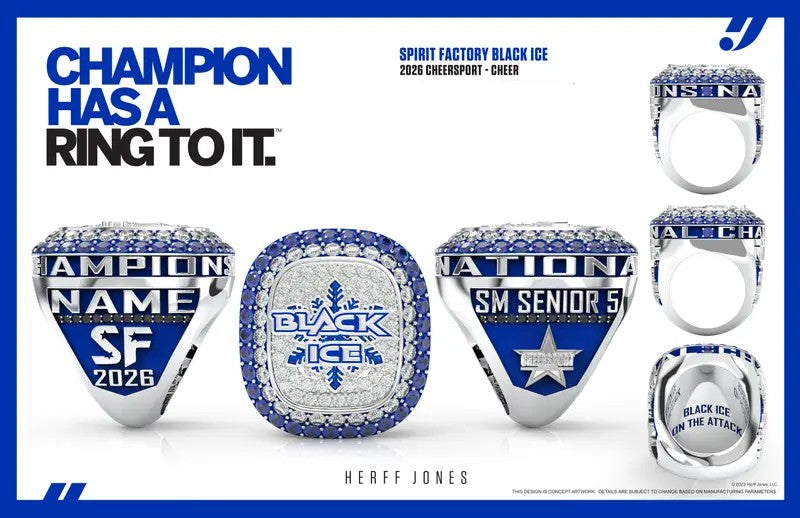 Spirit Factory Black Ice - 2026 Cheersport – Team Jewelry: Championship ...